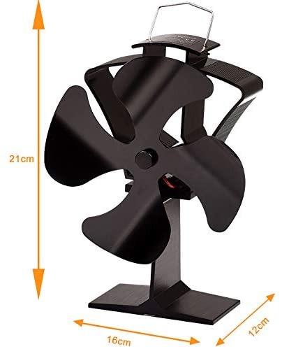 Delivery Option - Tomersun 4 Blades Heat Powered Stove Fireplace Fan for  Home Wood Log Burning Fireplace Circulating Warm Air Saving Fuel  Efficiently, Computers u0026 Tech, Parts u0026 Accessories, Other Accessories on  Carousell