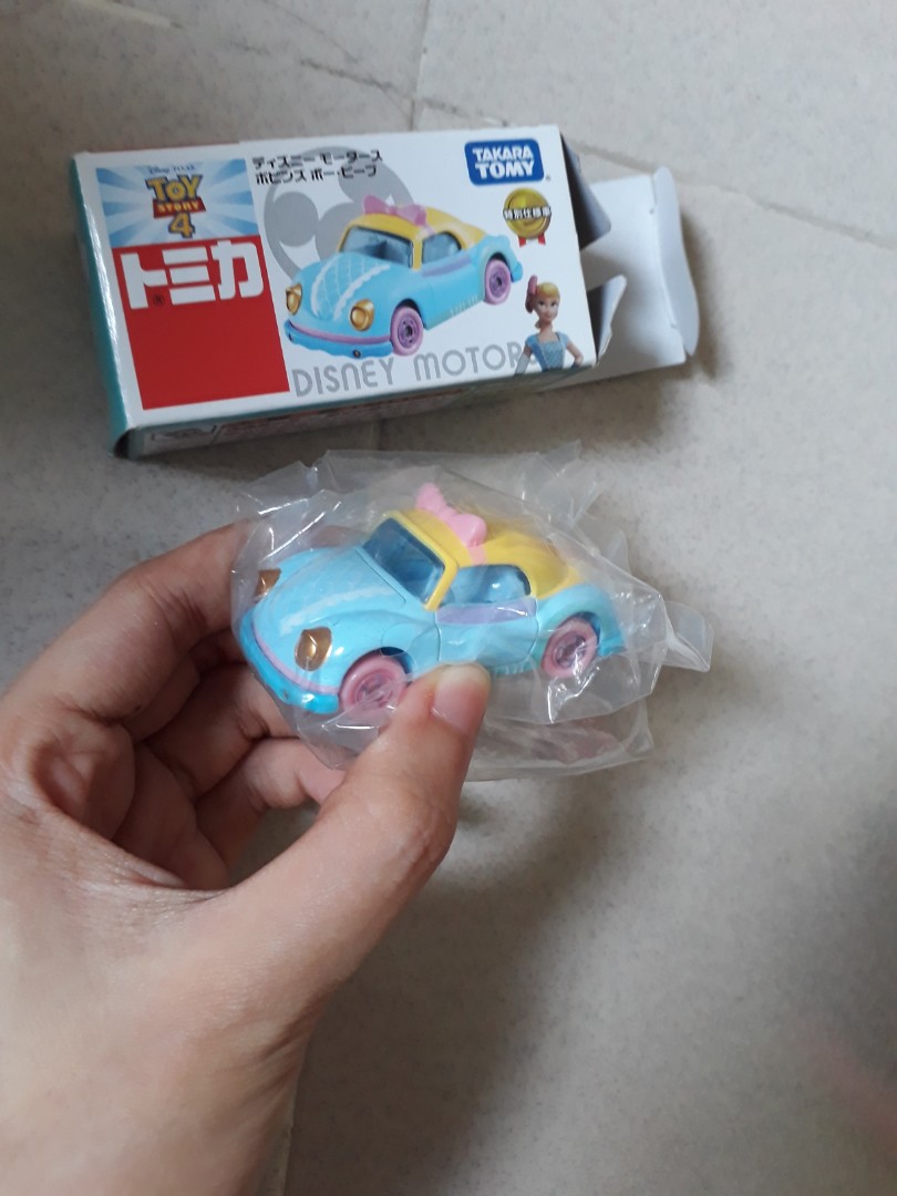 Disney Car Baby Blue and Yellow with Pink Bow, Hobbies & Toys, Toys