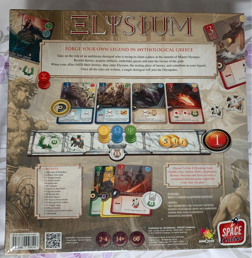Elysium board game, Hobbies & Toys, Toys & Games on Carousell