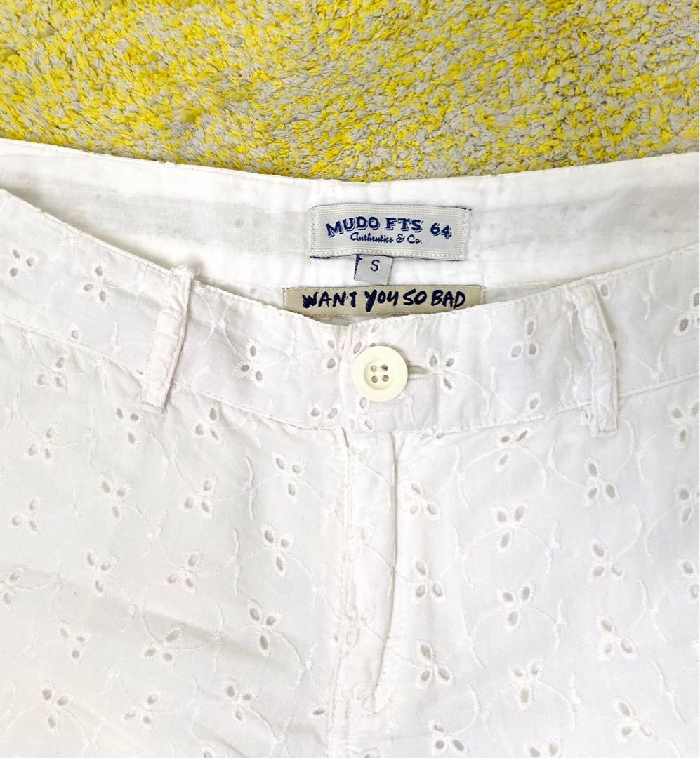Embroidered Eyelet Shorts Women S Fashion Clothes Bottoms On Carousell