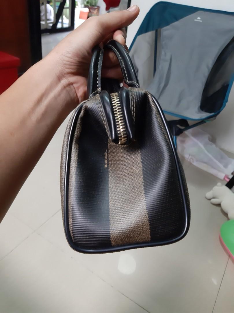 Fendi Pequin Mini Boston Bag, Luxury, Bags & Wallets on Carousell