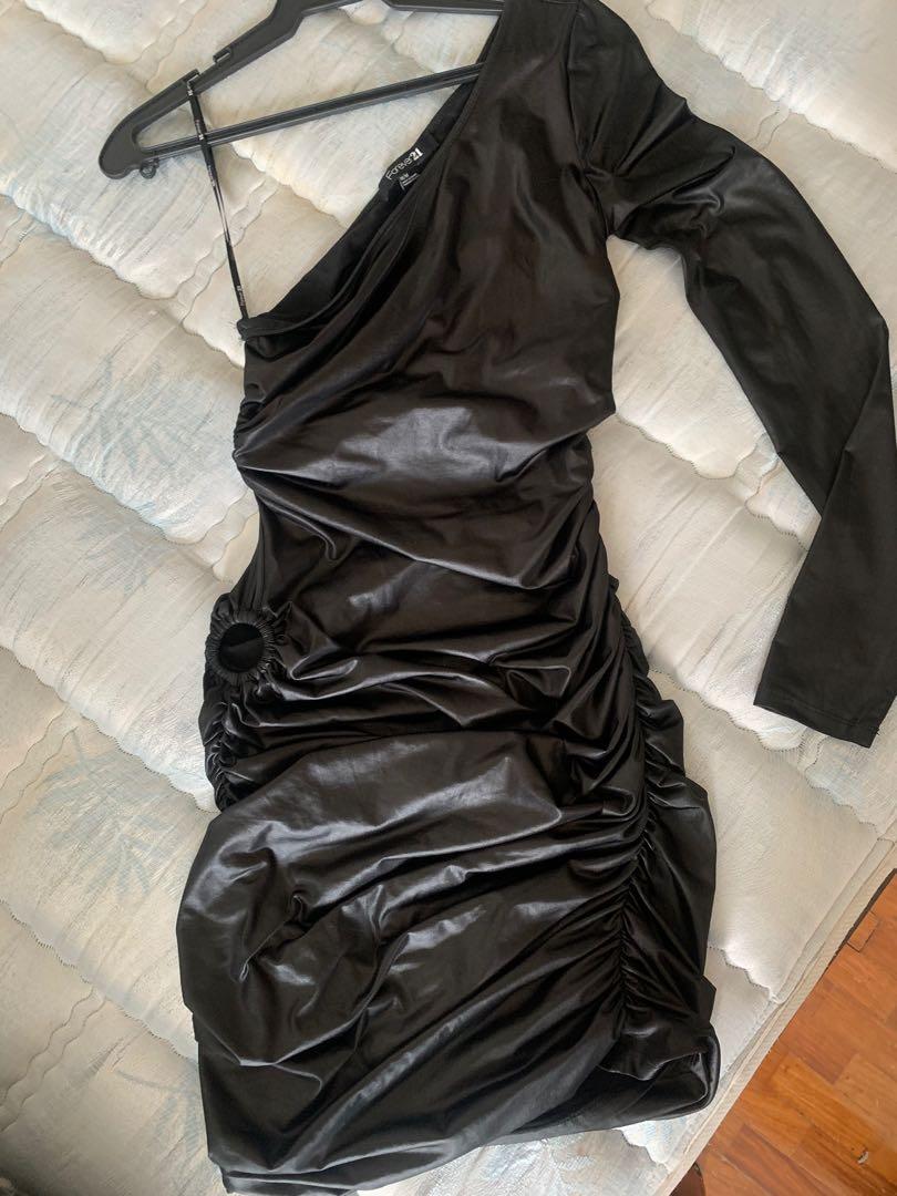 Faux leather dress forever 21 best sale