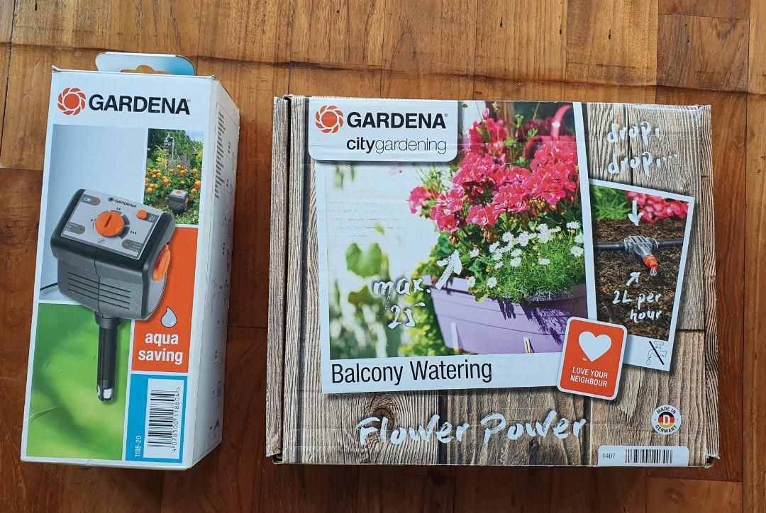 Gardena automatic watering system for balconies and pots, Furniture