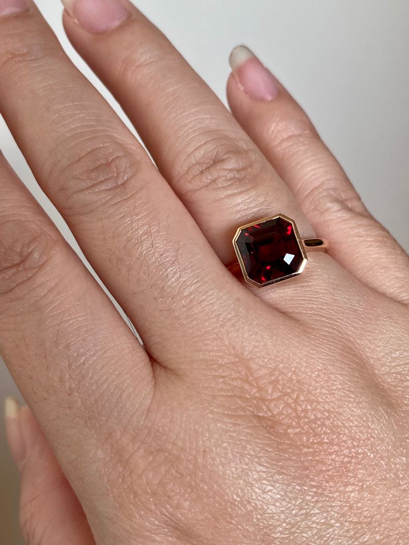 5 carat store garnet ring