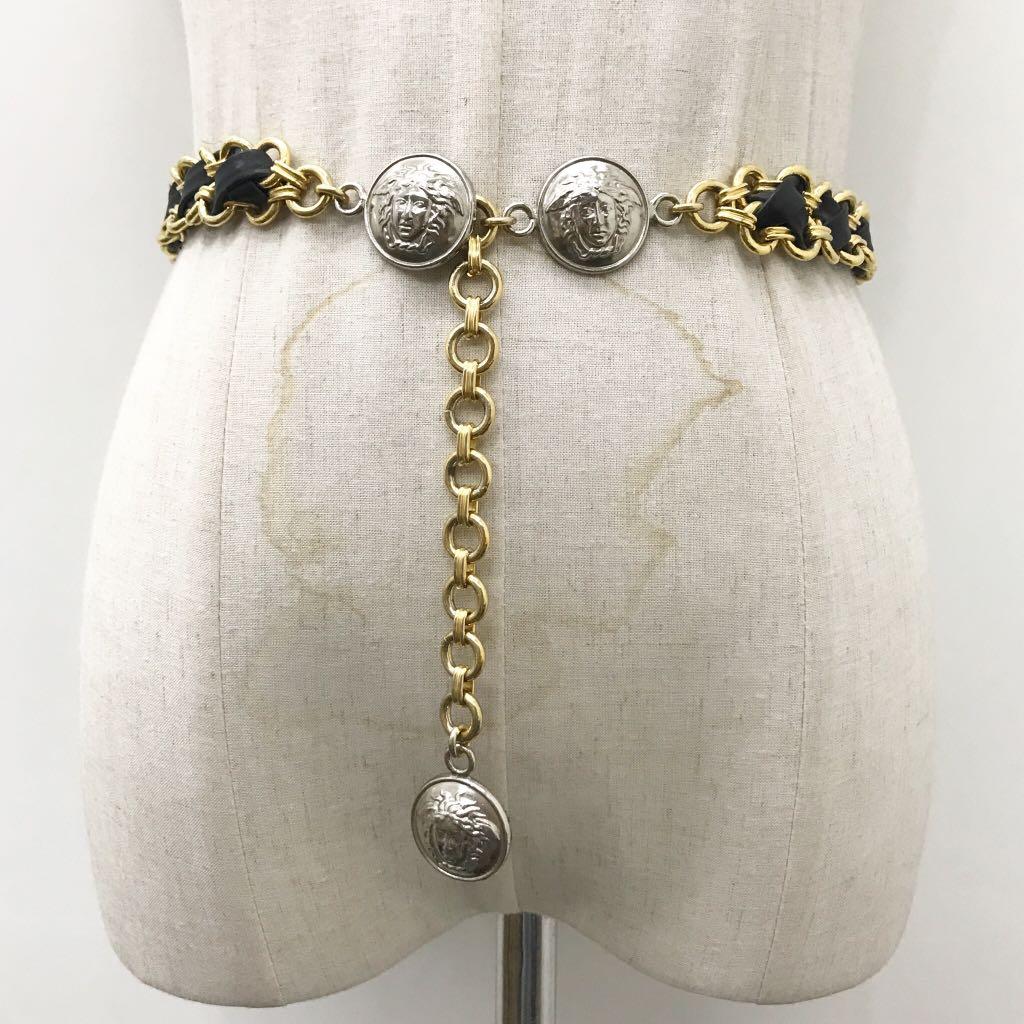 GIANNI VERSACE MEDUSA METAL CHAIN BELT 217011873
