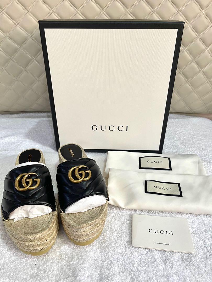gucci marmont wedges