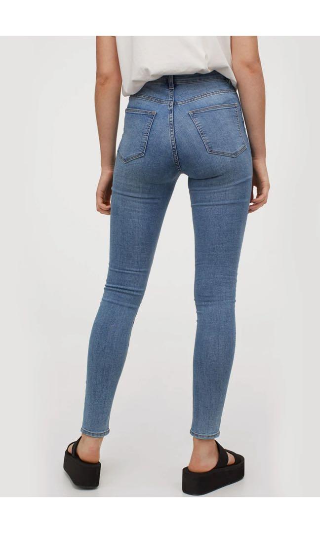 h&m super skinny high waist jeans
