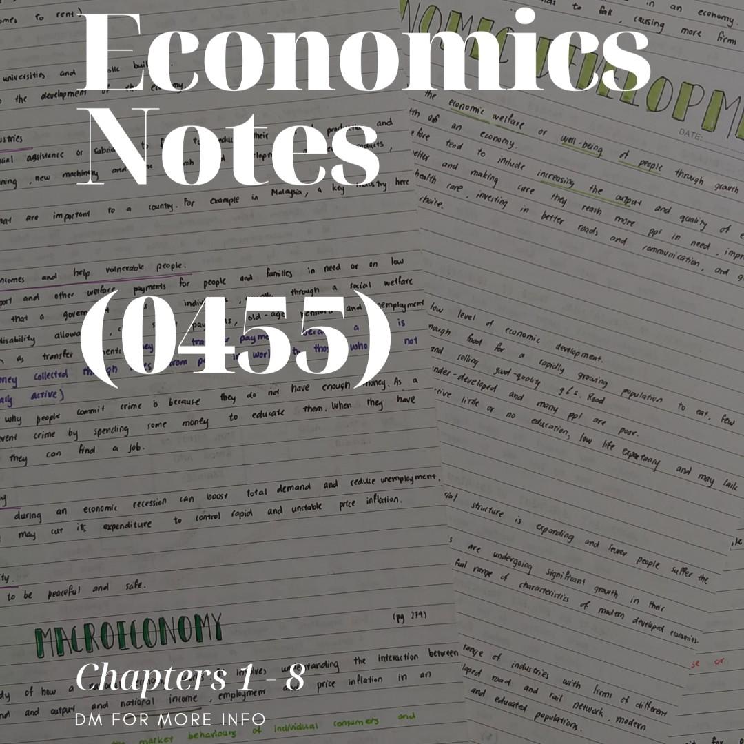 igcse economics pdf notes a grade 9 hobbies toys books magazines textbooks on carousell
