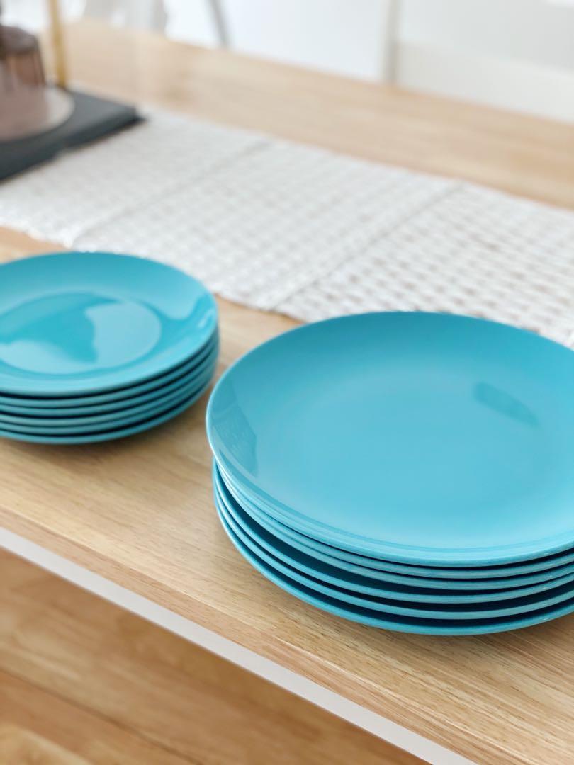 Ikea Fargrik Dinner Set Turquoise, Furniture & Home Living