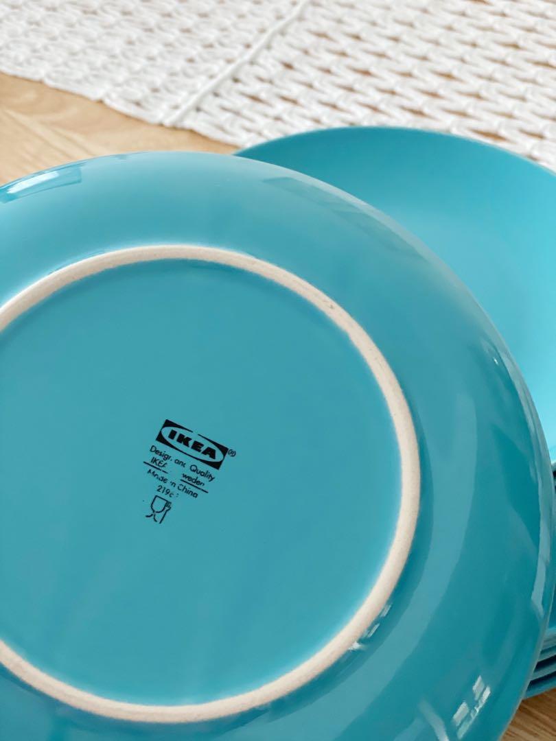 Ikea Fargrik Dinner Set Turquoise, Furniture & Home Living