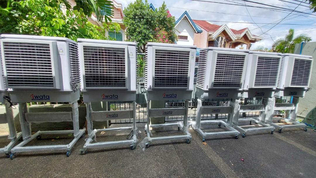 Iwata Air Coolers Rental (Category: Everything Else Others) located in Quezon City. Submitted by anj12 (Listing ID 83619623, Image 3). Description: Iwata Evaporative Air Coolers RENTAL - new and improved units - with cooling capacity - suitable for indoor and outdoor events P1500/unit Free delivery on selected areas. Additional charges depending on the location and time of usage. Iwata industrial fans also available 800/unit We are more than 12 y