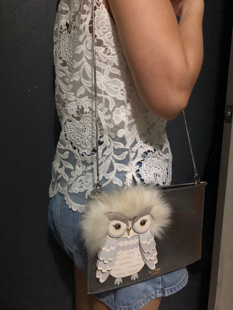 Kate spade clearance owl clutch