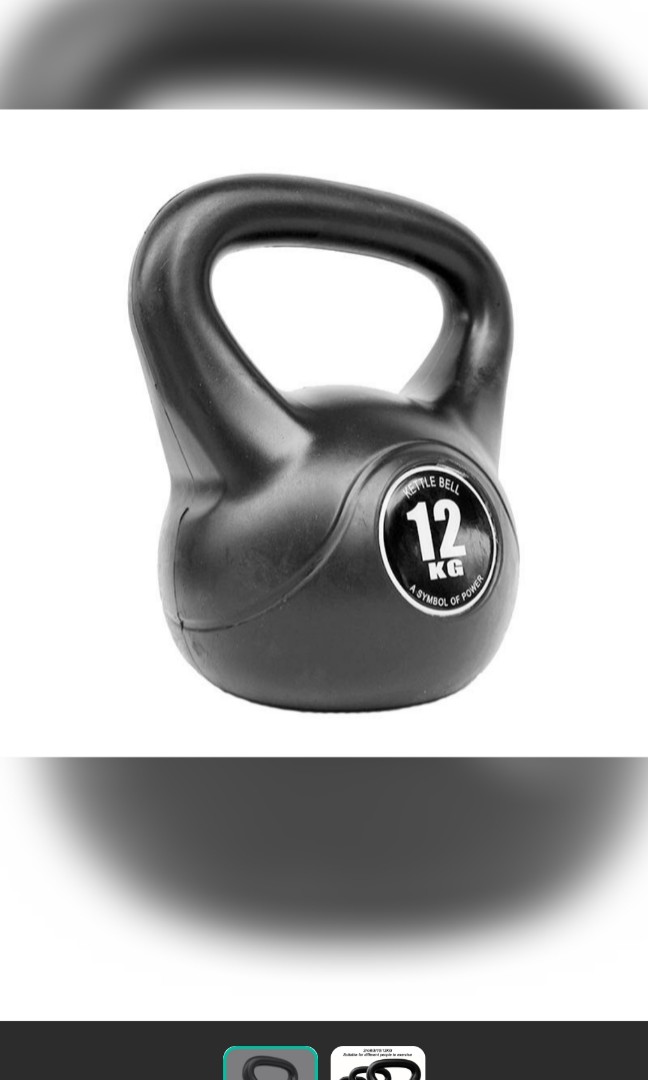 Kettlebell 12 kg, Sports Equipment, Exercise & Fitness, Weights