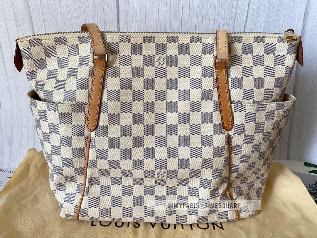 Louis Vuitton Totally mm in Damier Ebene Coated Canvas