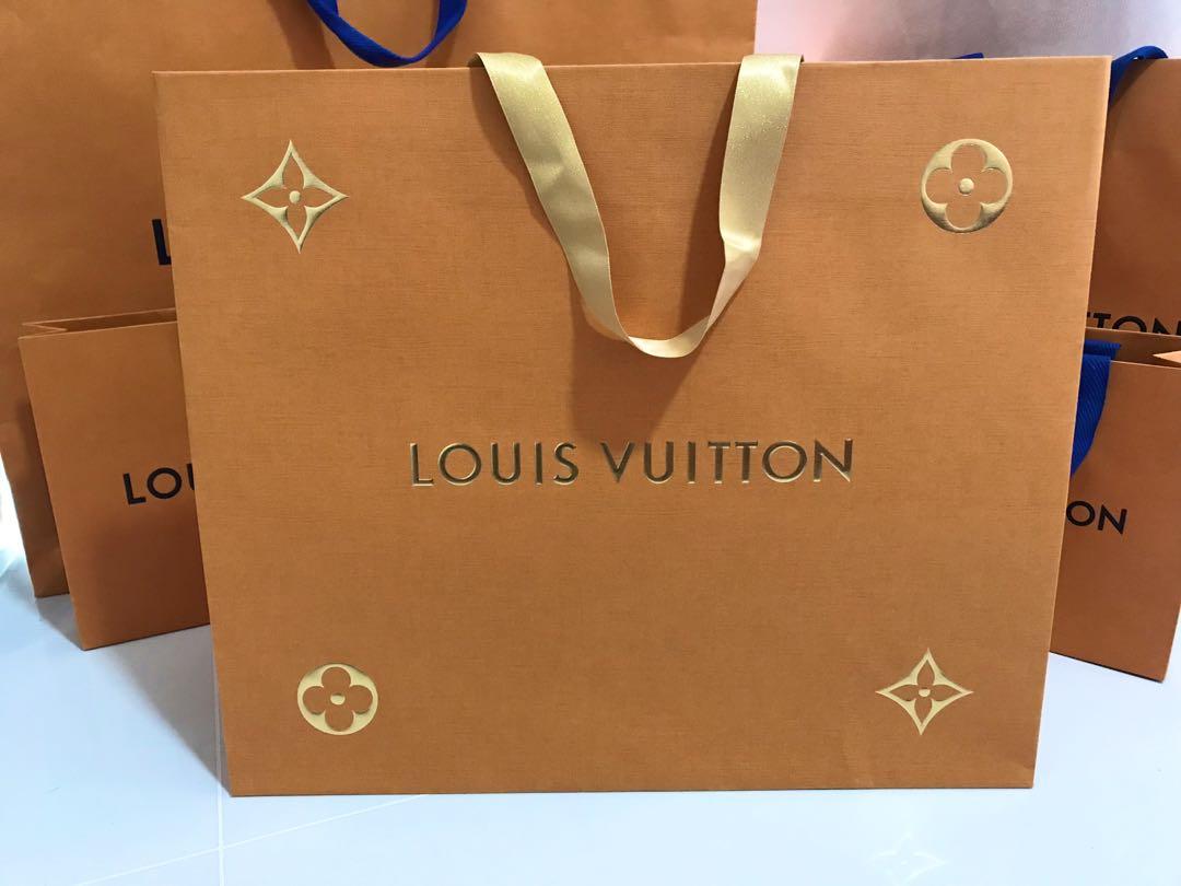 Louis Vuitton Holiday Special Limited Edition Shopping Gift Paper Bag  13x16x6”