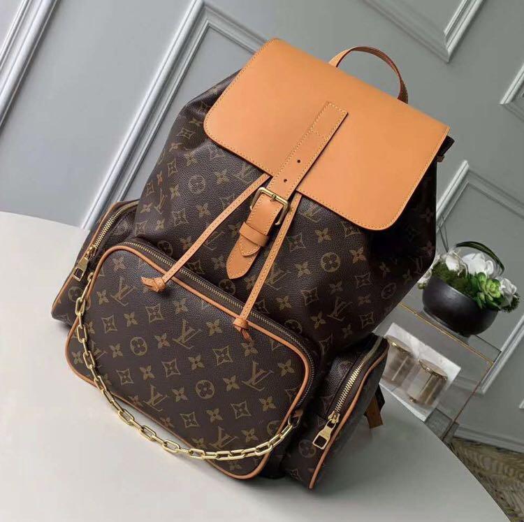 Louis Vuitton, Bags, Louis Vuitton Brown Monogram Trio Backpack 29