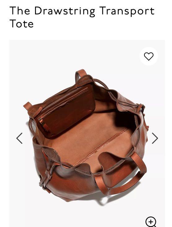 Drawstring transport tote madewell top
