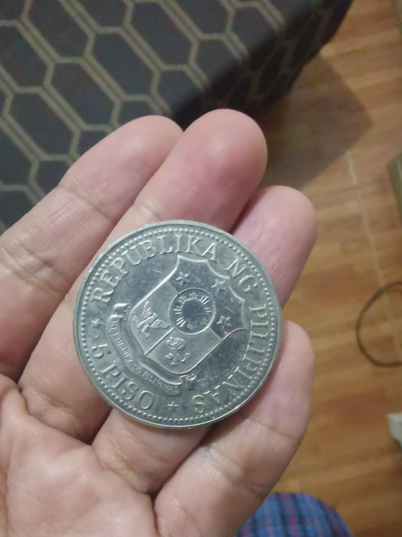 Marcos 5 peso Coin (Category: Currency) located in Manila. Submitted by ronzky19 (Listing ID 1094230948, Image 3). Description: Marcos 5 peso coins items at penafrancia st paco Manila.