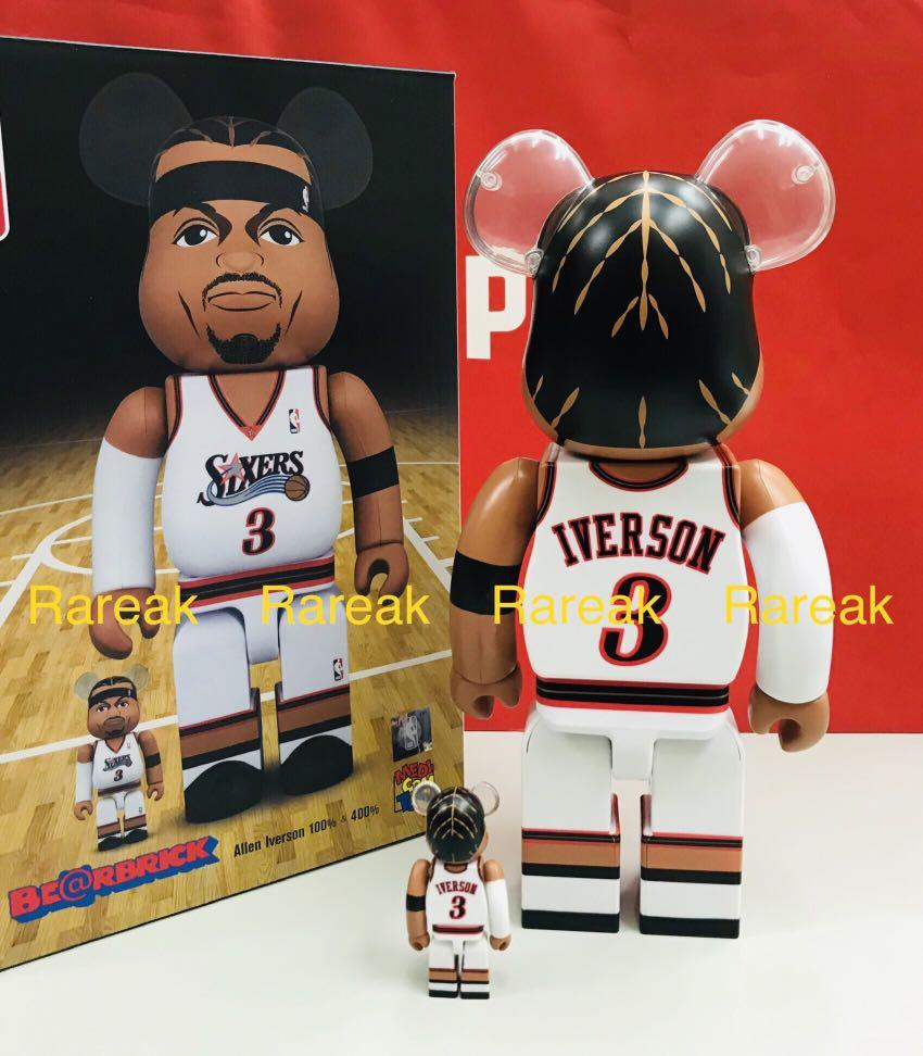 BE@RBRICK アレン・アイバーソン 100% & 400% 開封済み BE@RBRICK