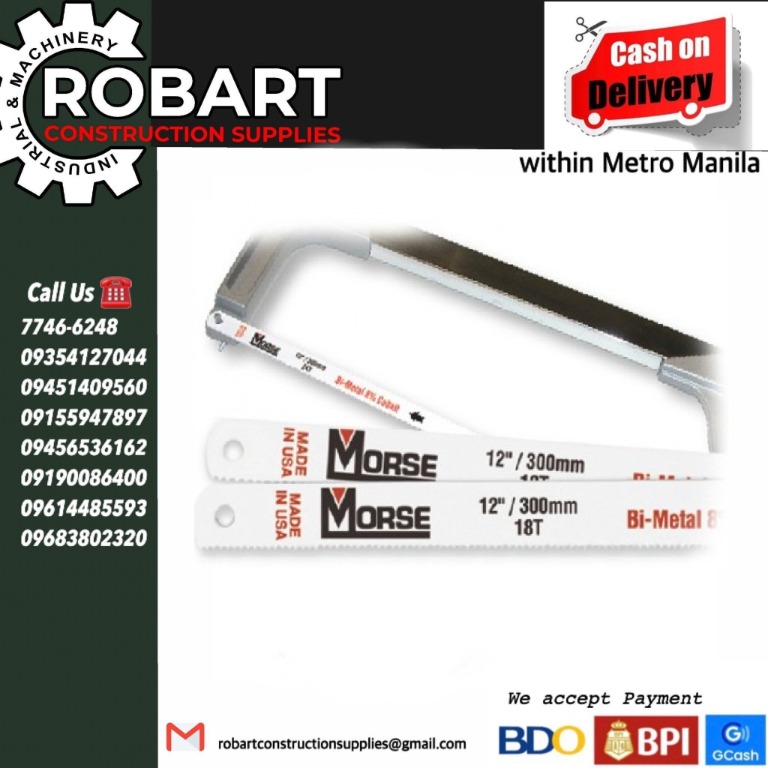 Morse hot sale hacksaw blades