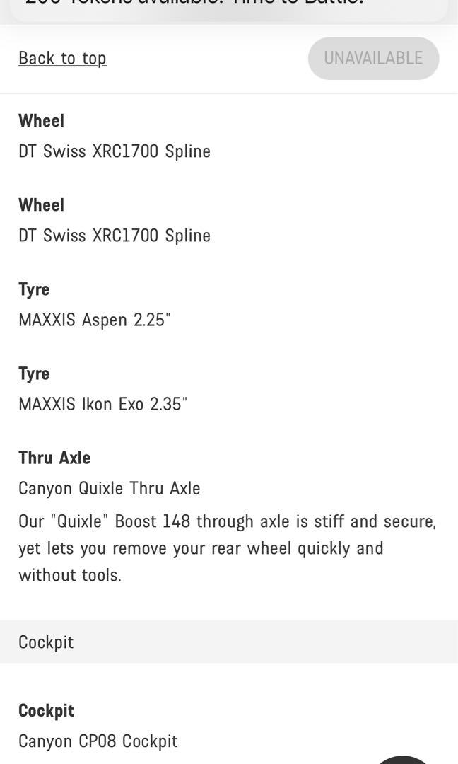 Mountain Bike 2021 model size S Canyon Exceed CF SLX8.0, Sports