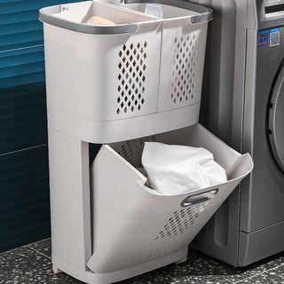 New Design Home Laundry Wash Dirty Clothes Large Basket Bathroom Rack Hamper Trolley Cart Storage