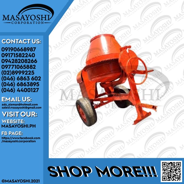 One Bagger Cement Mixer A Frame with Motorstar 6.5HP Gasoline Engine