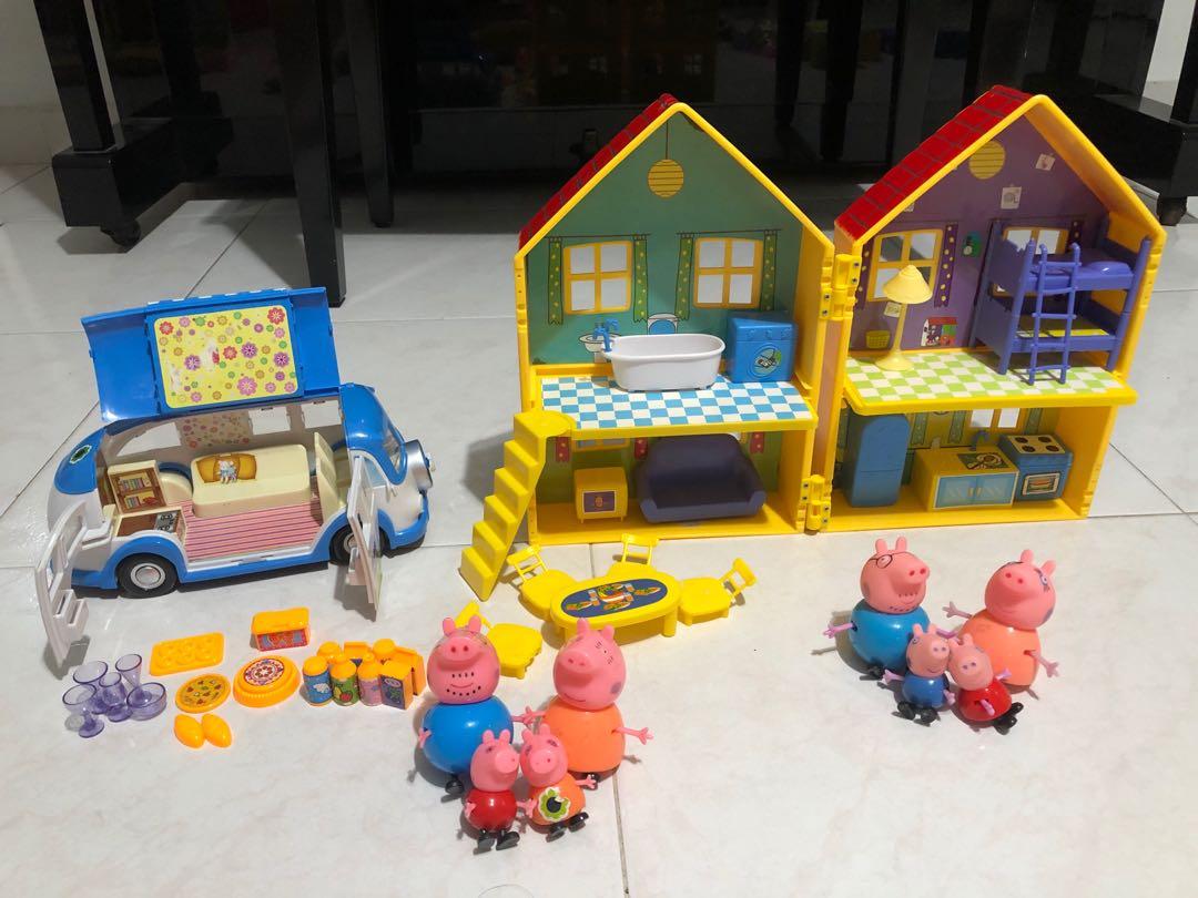 New Creative Toy Peppa Pig Peppa's House Villa Kids DIY Assembling Toys 