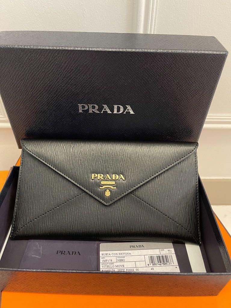 prada leather non reptile wallet