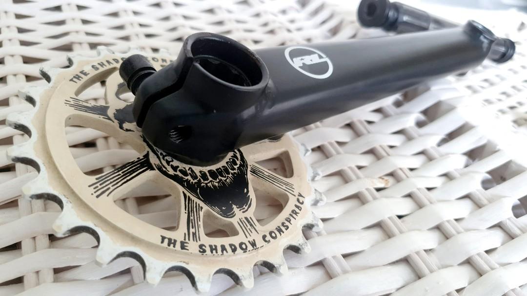 REDLINE BMX BICYCLES MONSTER CRANKSET 175mm with SHADOW CONSPIRACY