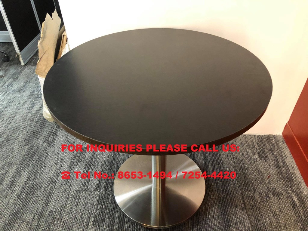 ROUND LAMINATED TABLE OFFICE PARTITION, Furniture & Home Living, Office ...