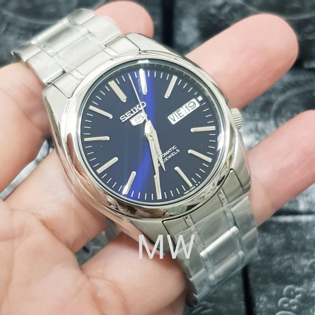 Seiko 5 automatic stainless steel men s watch snkl43k brand new