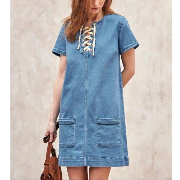 Sezane denim dress in cotton 牛仔連身裙 