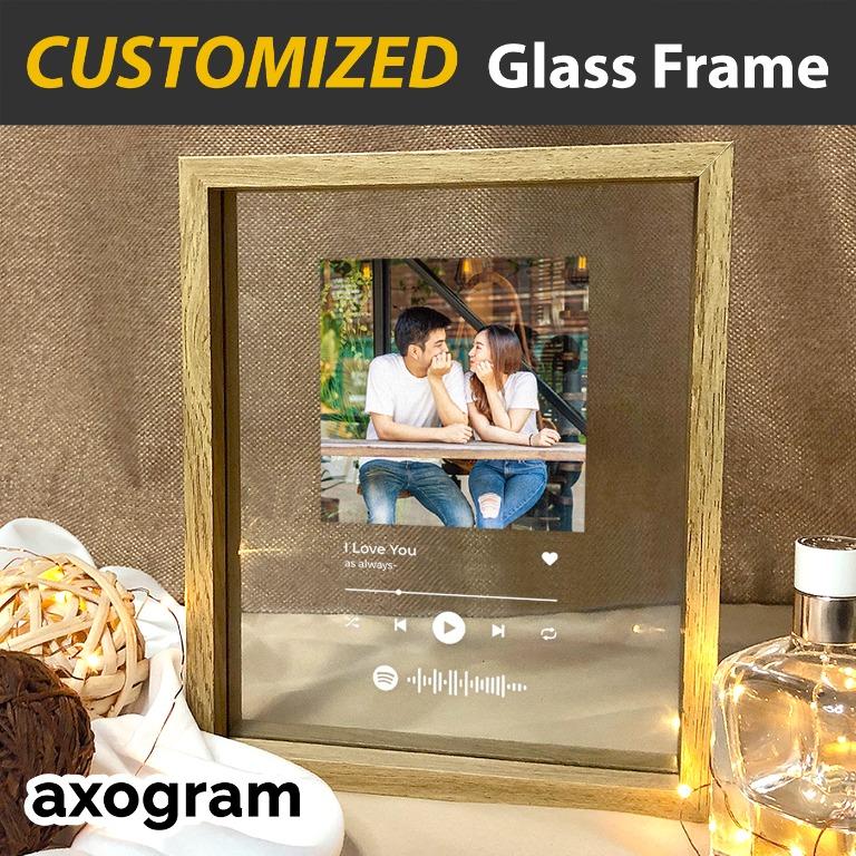spotify customised music frame personalised acrylic song playlist album spotify code couple anniversary gift idea birthday present hobbies toys stationery craft occasions party supplies on carousell