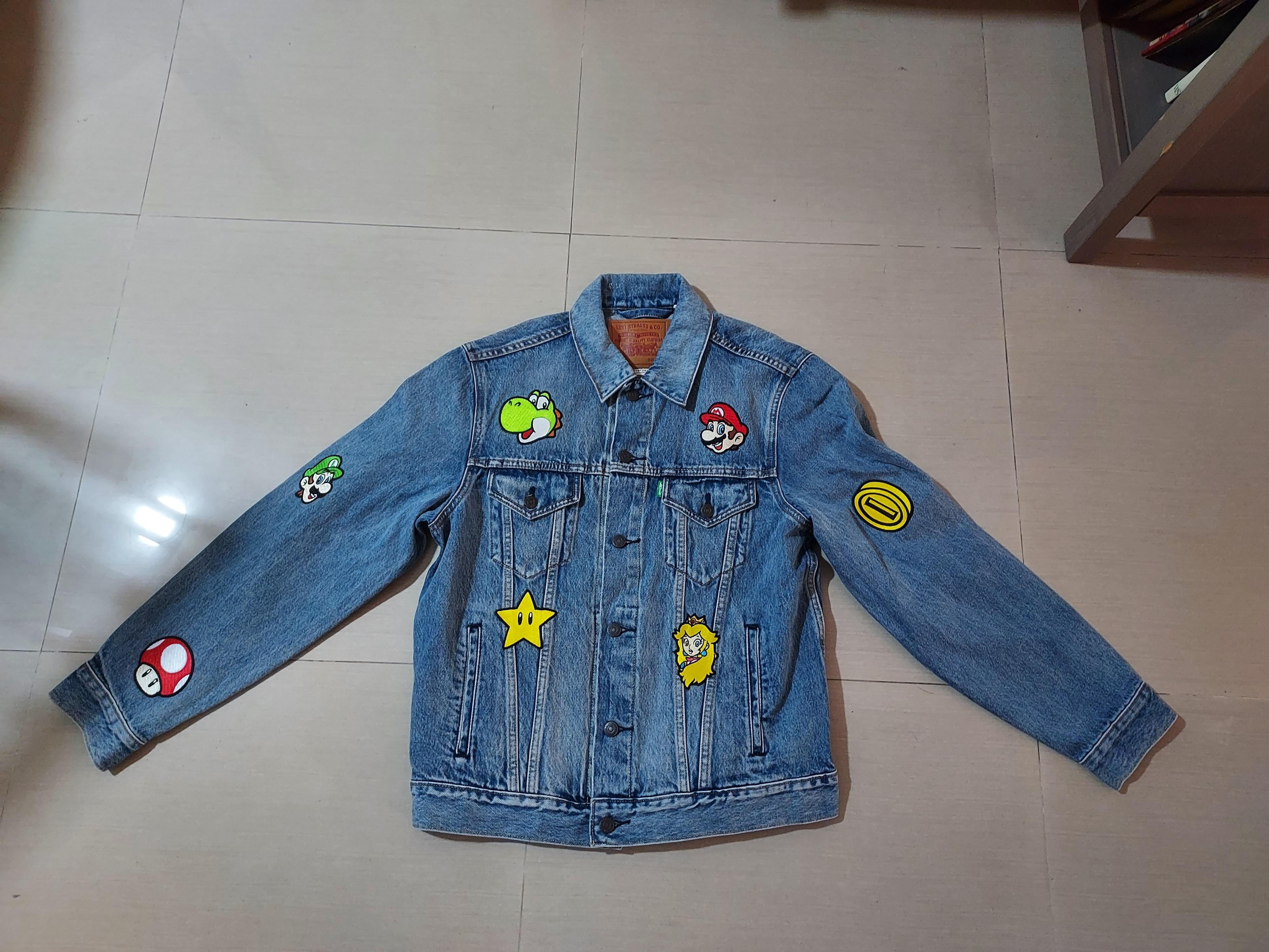 Super Mario x Levi's Limited Edition Denim Trucker Jacket Size M, Men's  Fashion, Coats, Jackets and Outerwear on Carousell