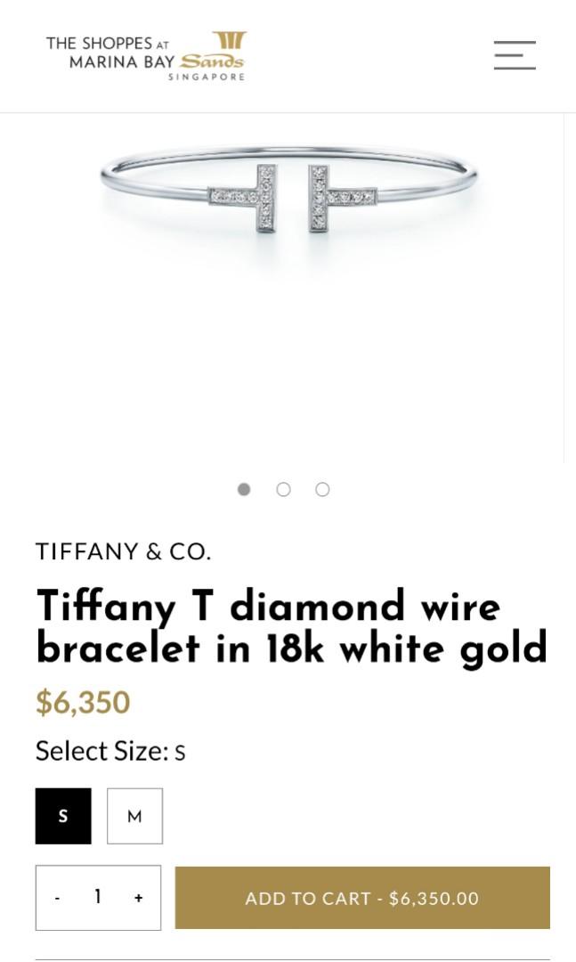 Tiffany  Co Rose Gold  Diamonds Tiffany T Wir