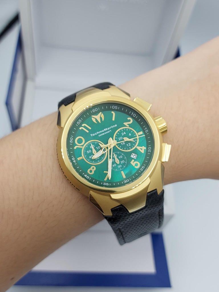 TM 718006 SEA DREAM 48mm (Category: Men's Watches) located in Bacoor. Submitted by itsmhauiii (Listing ID 1095846001, Image 2). Description: Technomarine Sea Dream Collection TM 718006 48mm Japan Movement Chronograph Mother of Pearl Leather strap Up to 200m water resistance with box and tag.