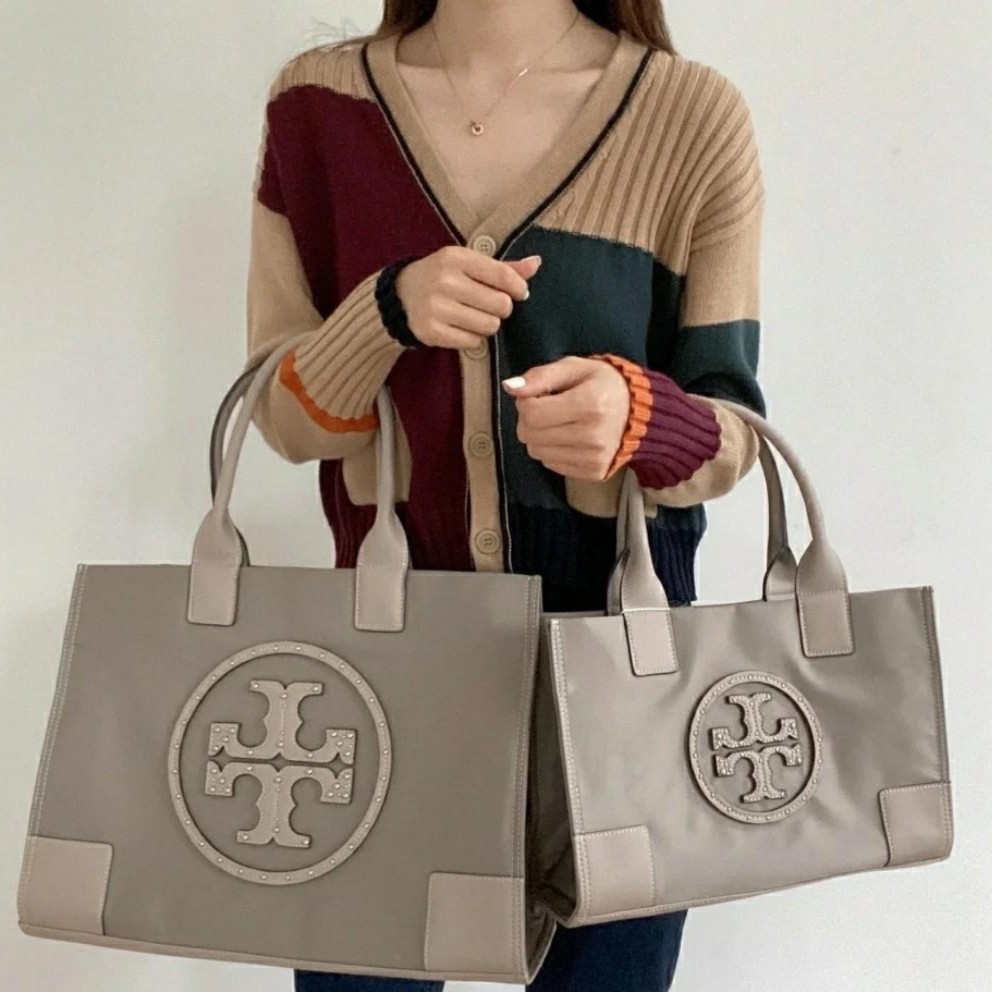 Tory burch ella stud tote deals