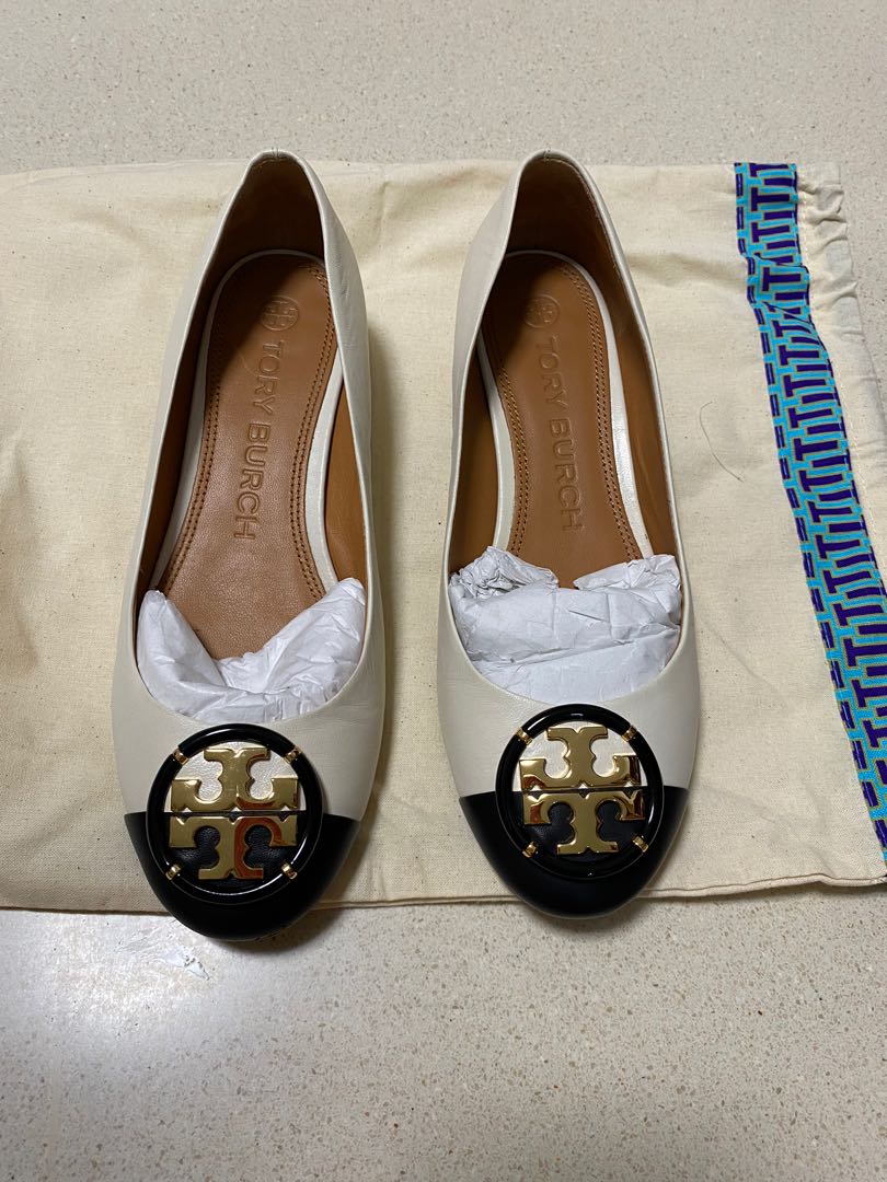 tory burch multi logo block heel