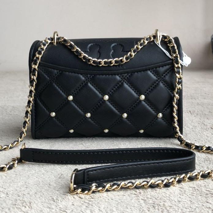 Quilted tory burch bag on sale
