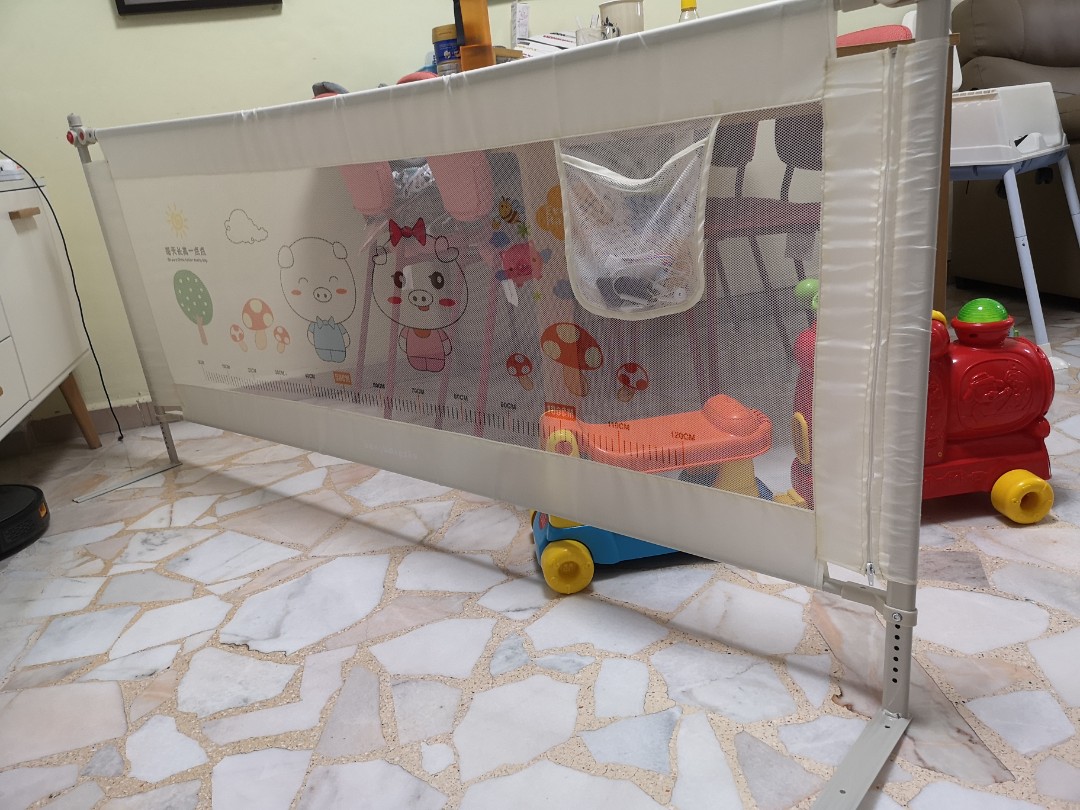 Used bed guard 1.8m, Babies & Kids, Baby Nursery & Kids Furniture, Bed Guards on Carousell