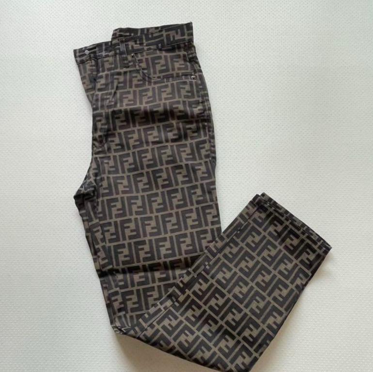 Vintage Fendi Zucca Jeans Pants Trousers Waist Size 29 inch