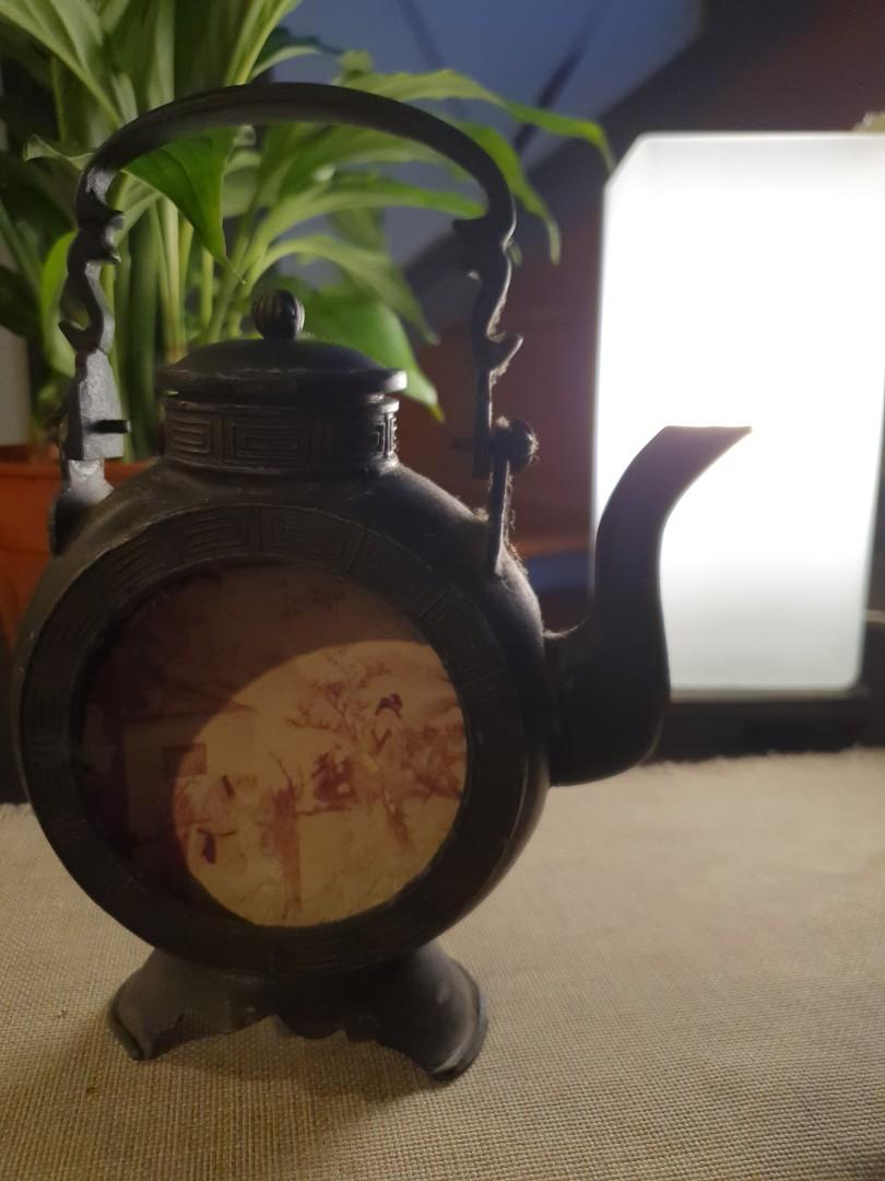 2 Antique Korean Cast Iron Teapots, Furniture & Home Living, Home Decor