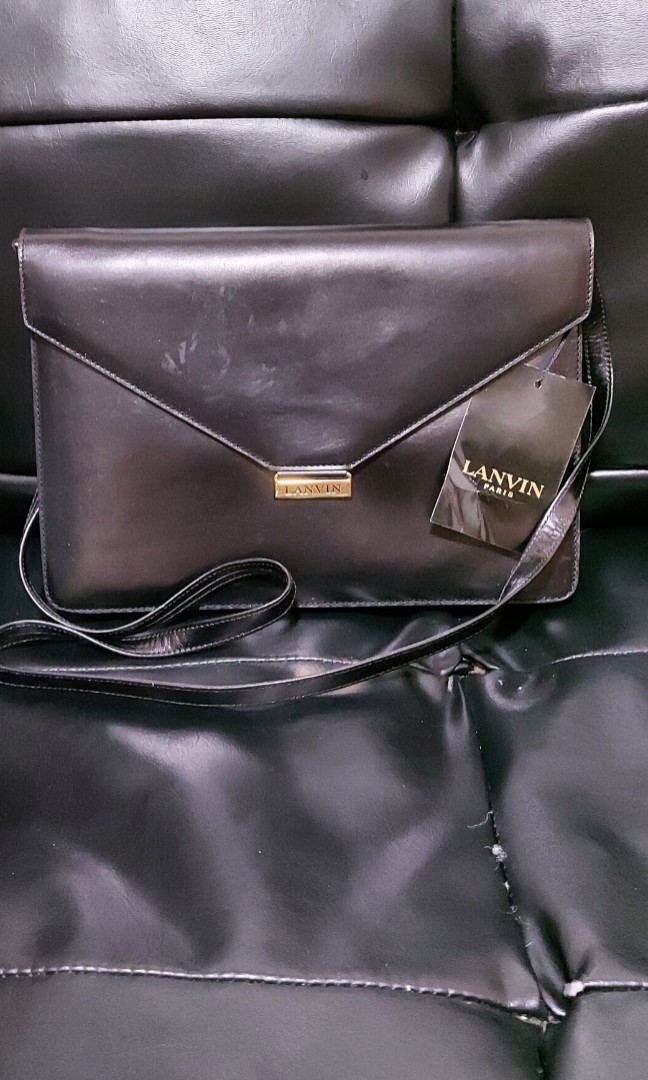 国内配送 LANVIN PARIS VINTAGE フランス製 ジャガード ボストンバッグ