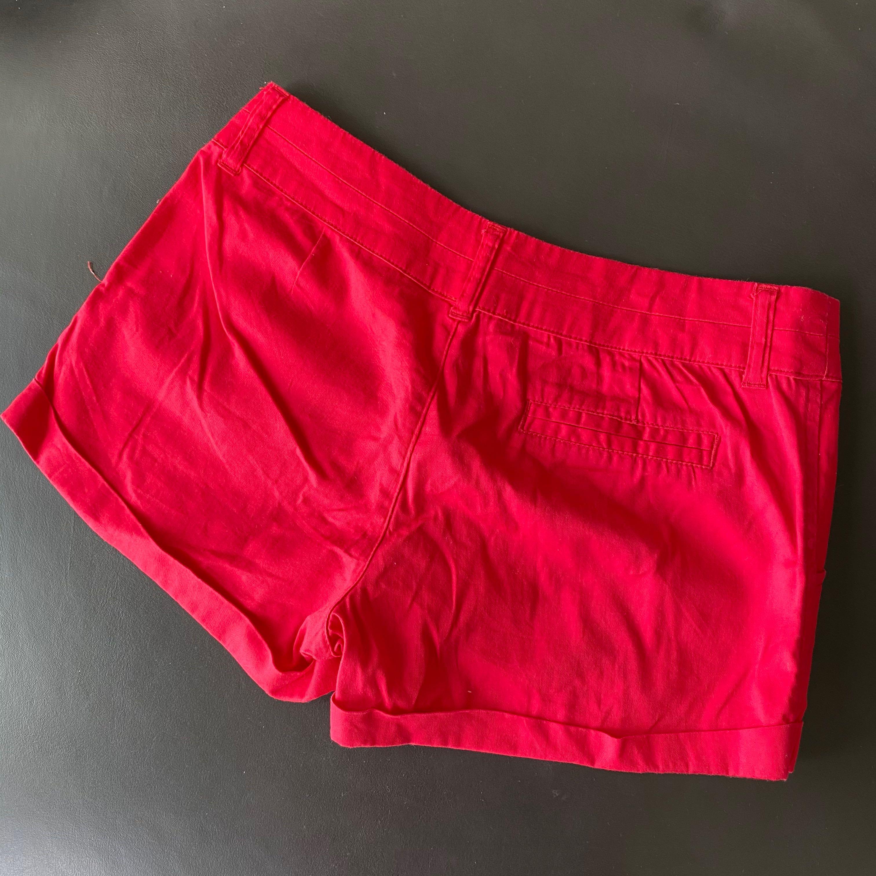 Women Cotton on red shorts Women s Fashion Bottoms Shorts on
