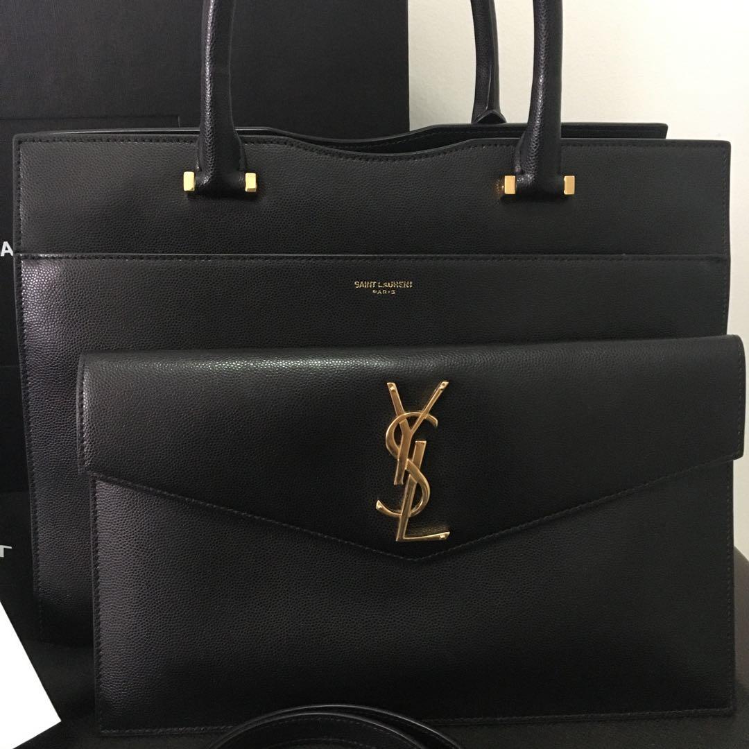 YSL Saint Laurent Uptown Tote, Luxury, Bags & Wallets on Carousell