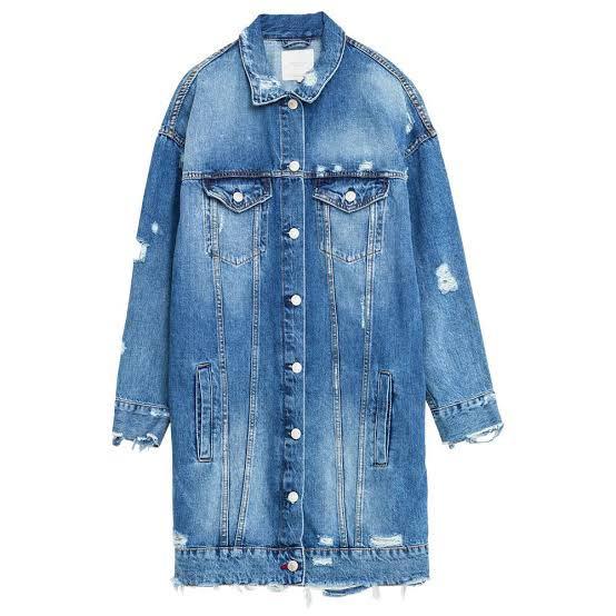 Long jeans jacket 2025 zara