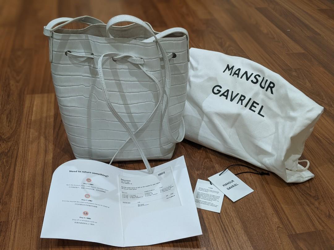Mansur gavriel croc tote sales