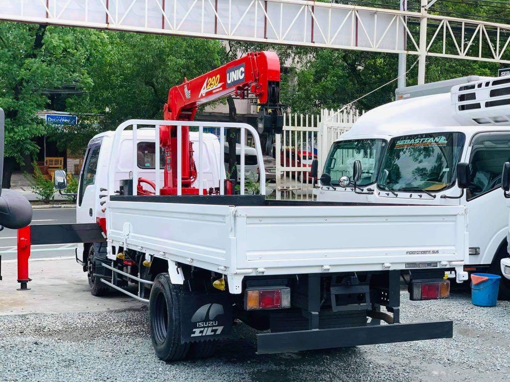 2021 Isuzu Elf Boom Truck Unic 2.9T 3 Section Crane 4BE1