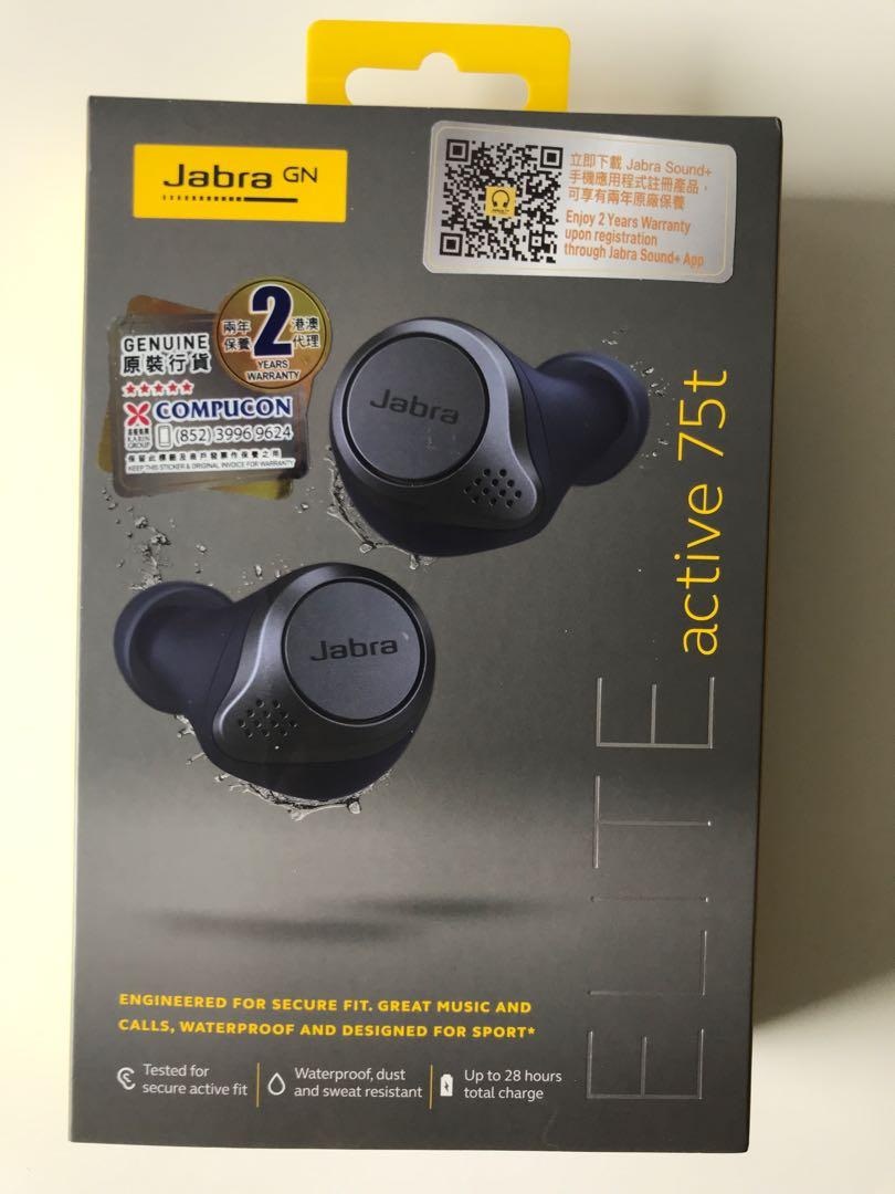 Jabra Elite Active 75t True Wireless | NAVY, 音響器材, 耳機- Carousell
